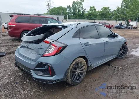 2021 Honda Civic Sport из США, поврежденный, VIN SHHFK7H41MU202808